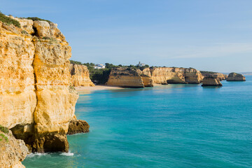Cliffs in the Coast of Algarve