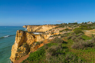 Cliffs in the Coast of Algarve