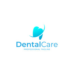 heart and teeth logo, dental care, dental clinic vector logo design