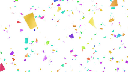 カラフルな紙吹雪の背景