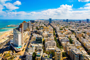 Tel Aviv on a hot summer day