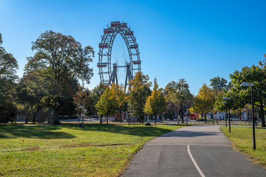 Giant Ferris Wheel located in Prater Park.