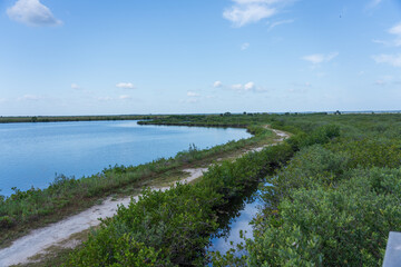 View from Meritt Island, Florida, USA.