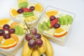 Assorted fruit salad ready for consumed