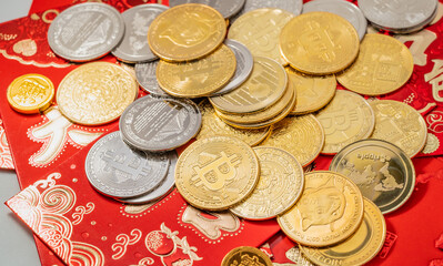 A creative online currency red envelope full of New Year atmosphere