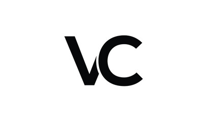 Alphabet letters Initials Monogram logo CV, VC, C and V