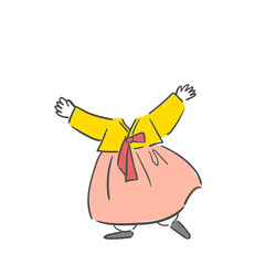 얼굴합성용 한복 옷 일러스트