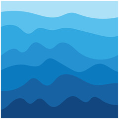 Abstract Water wave design background