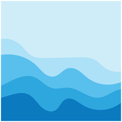 Abstract Water wave design background