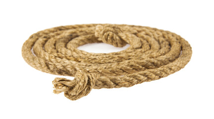 Rope isolated on white background.