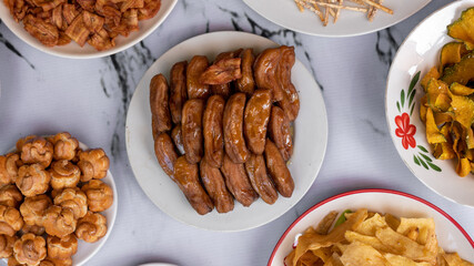 Thai Processed, Baked and Sweetened Fruits 