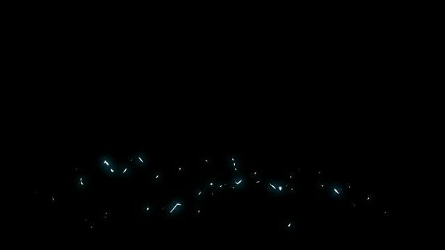 4k cartoon lightning elements.Cartoon electricity Shape Elements FX Pack