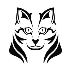 cute and handsome cat face © yura