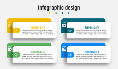 Infographic design Business Templates Presentation Process Report Information Plan Strategy Progress Options