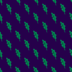 Fototapeta na wymiar Oak leaf seamless pattern. Plant background.