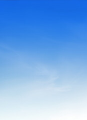 Heavenly clouds background summer. Blue sky with white fluffy cirrus clouds soft focus. Concept of...