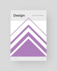 Fototapeta premium Abstract Poster Design. Vertical A4 format. Bauhaus brochure. Modernism aesthetics. Minimal illustration brutalism inspired.