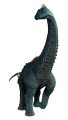 3D Rendering DinosaurAlamosaurus on White