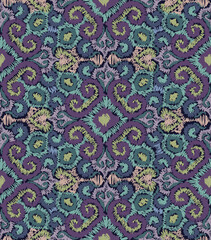 Seamless background, ornament in folk style. Vector illustration.