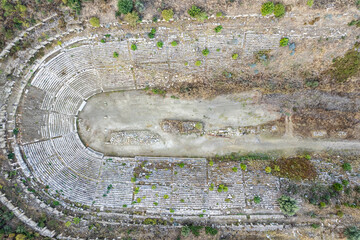 Germencik, Aydin, Turkey. The Stadium in Magnesia on the Maeander ancient site in Aydin province of...