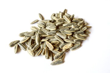 sunflower seed on white paper