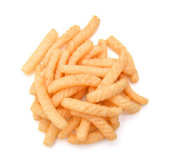 oriental prawn crackers on white