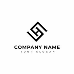 Letter SH logo vector design