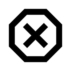 Dangerous Icon, do not enter Vector
