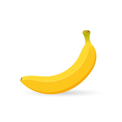 Flat banana icon vector design on white background
