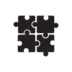 Puzzle icon ( vector illustration )
