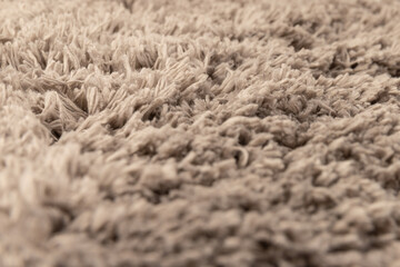 Gray chenille soft bath mat texture background. Bath Accessories. Top view.