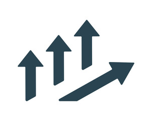 Vector illustration of an icon, logo, business, finance and marketing. Growth, achievements.