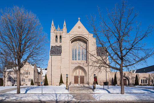 Neo Gothic Style Church Building On Summit Avenue