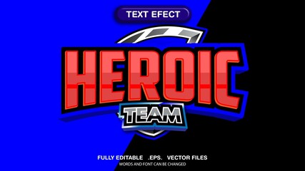3d esport logo editable text effect premium style vector template © Ardhy