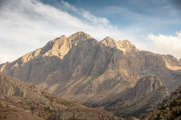 Breathtaking mountain landscape. The Anti Taurus Mountains. Aladaglar National Park. Turkey.