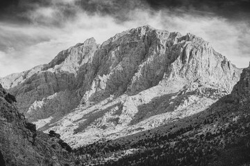 Breathtaking mountain landscape. The Anti Taurus Mountains. Aladaglar National Park. Turkey.