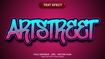 Editable text effects cyber style theme