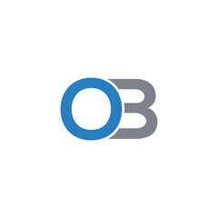 Fototapeta premium Alphabet OB Letter or Words Design For Your Business