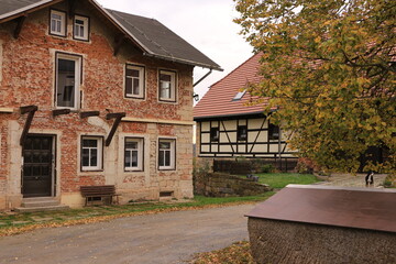 Historische Gebäude in Lichtenhain in der Sächsischen Schweiz