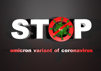 A new variant of the coronavirus omicronY 3Drender