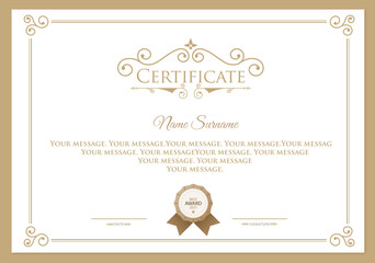 vector certificate work, greeting document