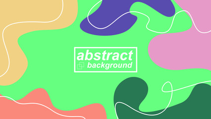 Flat design abstract shape background