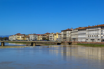 Arno River in Florence, Italy
