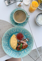 호텔 브런치, 런치, 아침 조식 테이블 / Hotel brunch, lunch and breakfast table.