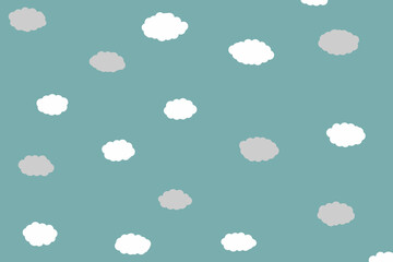 seamless pattern with clouds
