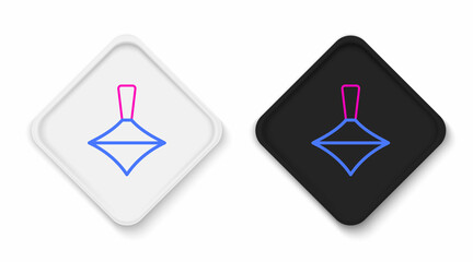 Line Whirligig toy icon isolated on white background. Colorful outline concept. Vector