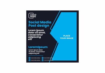 Colorful social media post design
