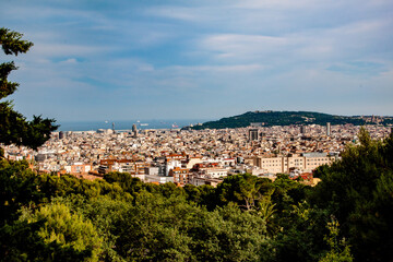 Fototapeta na wymiar Panorama di Barcellona