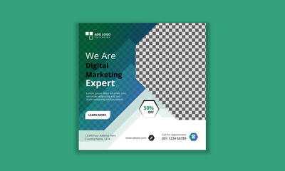 Corporate business social media or instagram post design template