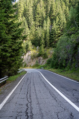 Obraz premium Transfagarasan Road - mountain road in Romanian Carpathian at summer